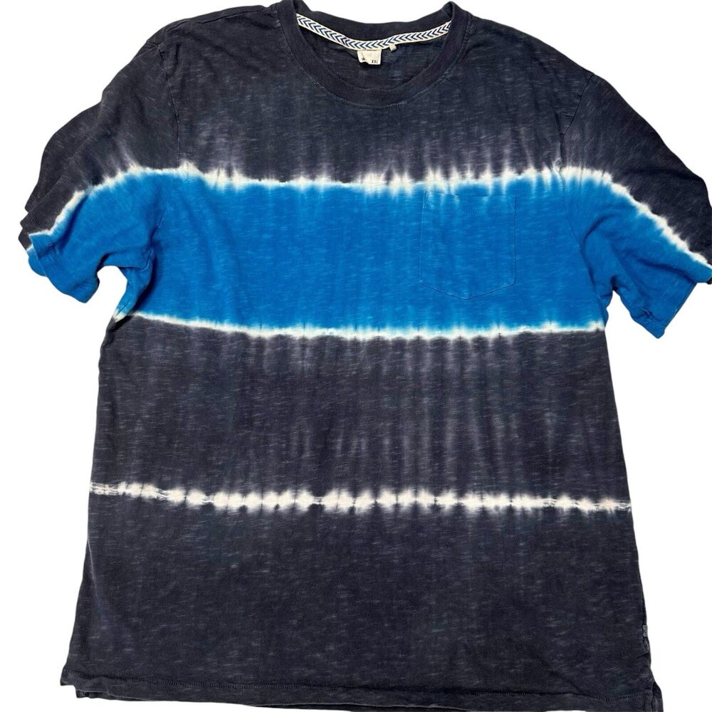 Retreat Los Angeles Mens 2XL T-Shirt Crew Neck Blue Tie-Dye Comfy Soft